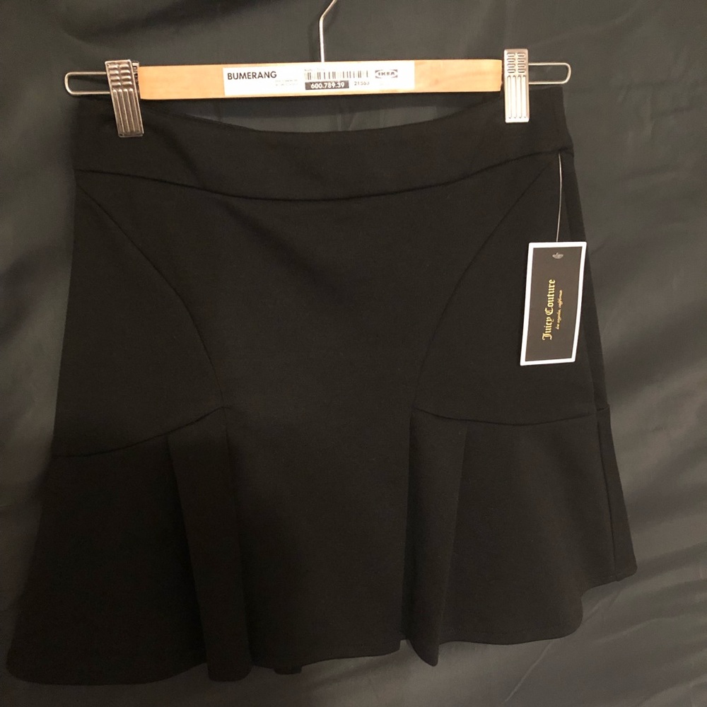 Juicy Couture black mini skirt